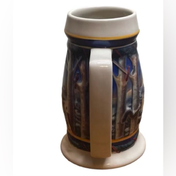 Holiday In The Mountains 2000 Budweiser Holiday Beer Stein Mug Mountains #CS416 - Picture 4 of 6